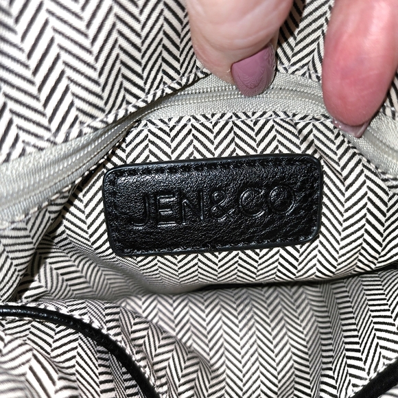 JEN & CO. Hobo Boho Bag - Shoulder Bag Olivia Animal Print Contrast Strap - Picture 12 of 16